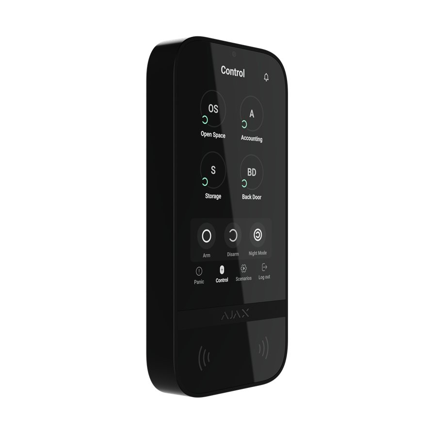 Ajax KeyPad TouchScreen (8EU) ASP black