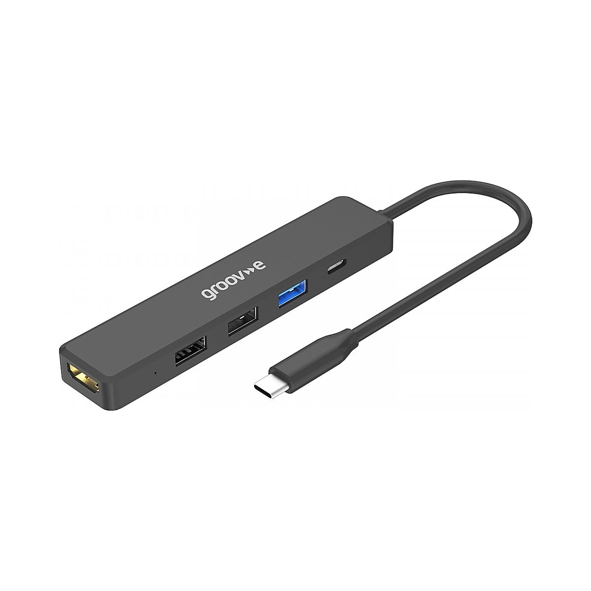 Groov-e USB-C-hubi 5× USB-C/USB-A