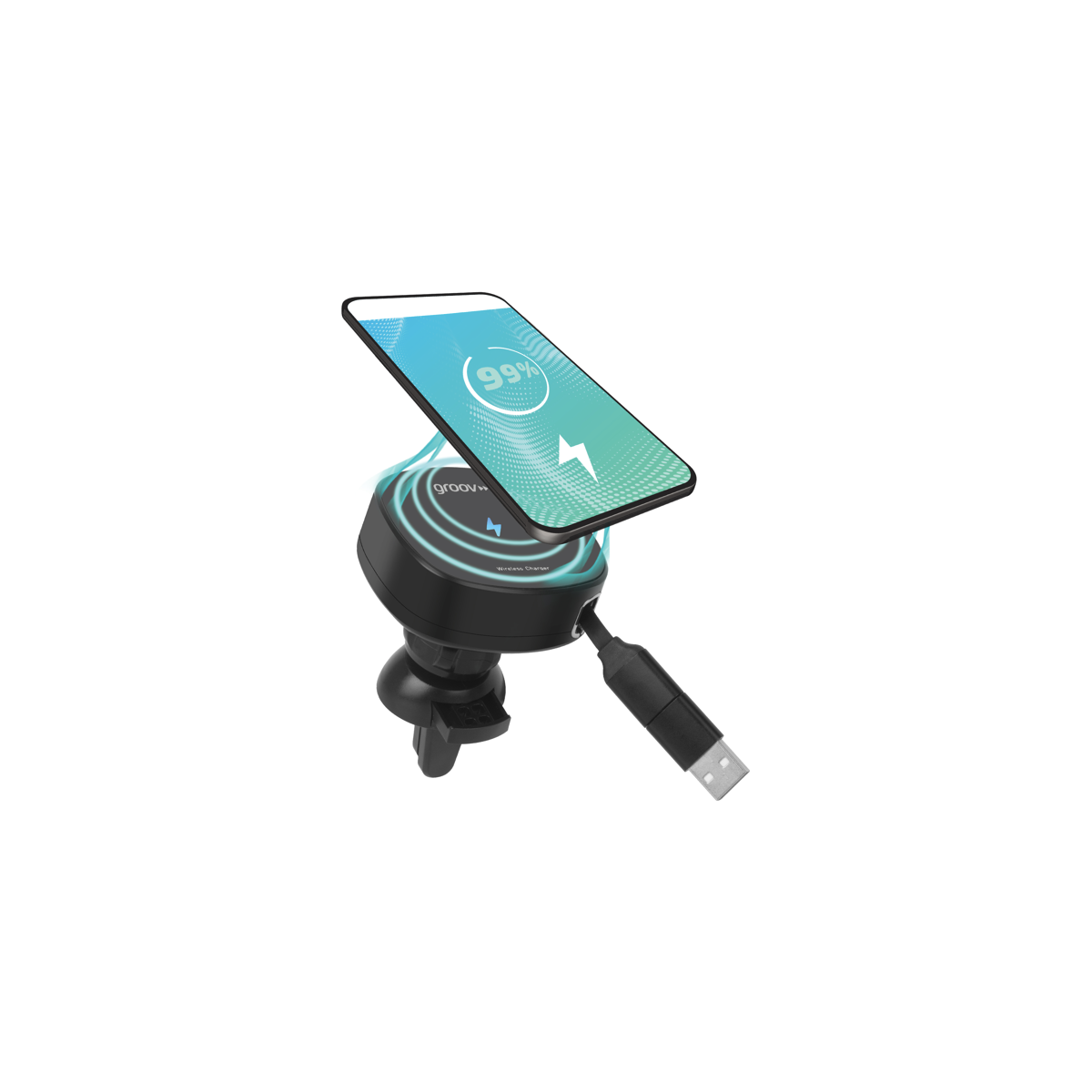 Groov-e Magneettinen tuuletusritilän autoteline (GVWM11)