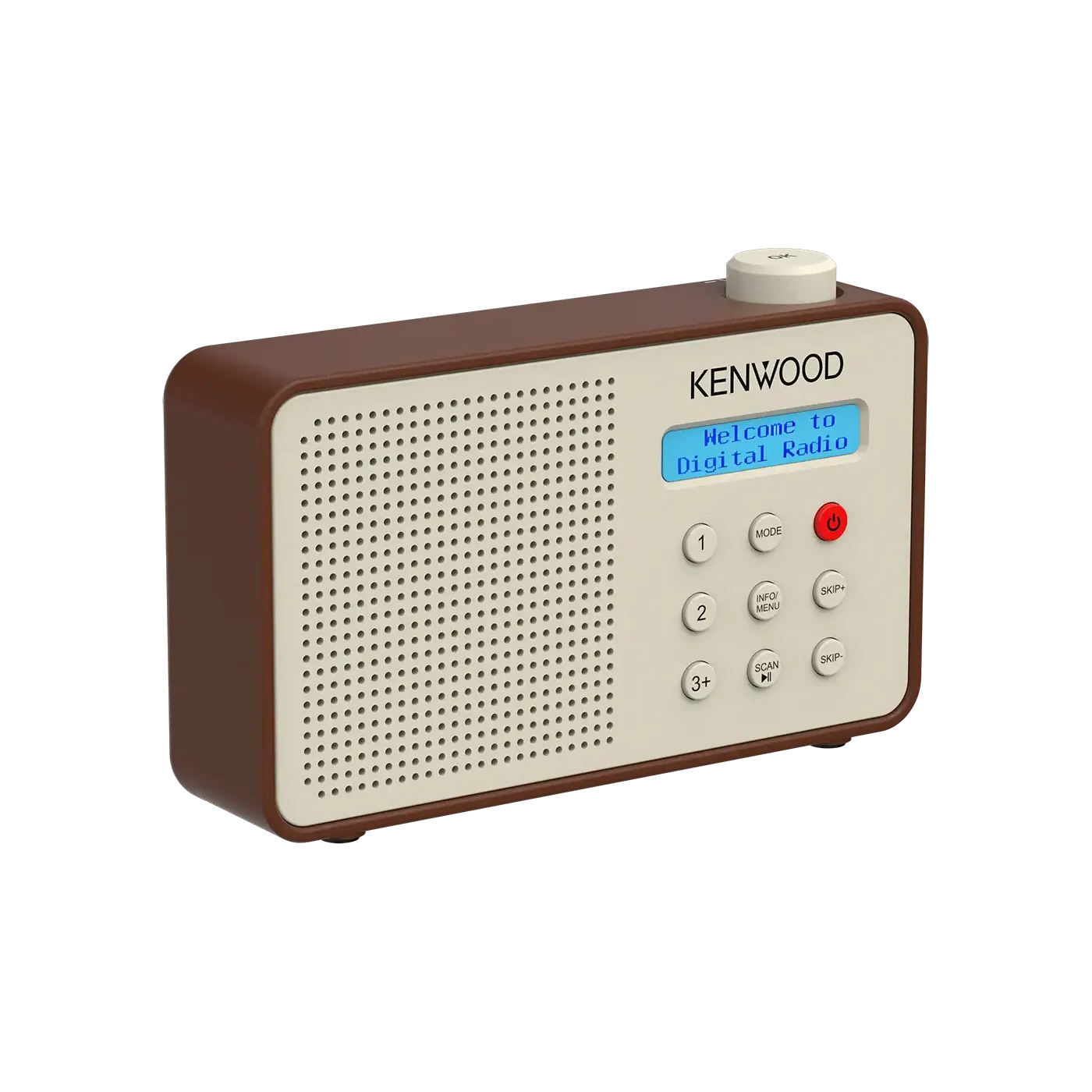 Kenwood CR-M25DAB-T – kannettava DAB-radio, mokka