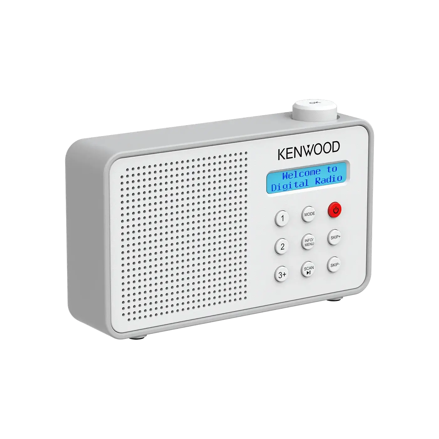 Kenwood CR-M25DAB-W – kannettava DAB-radio, valkoinen