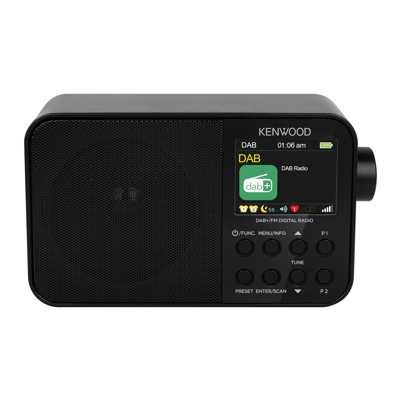Kenwood CR-M30DAB-B – kannettava DAB-radio, musta