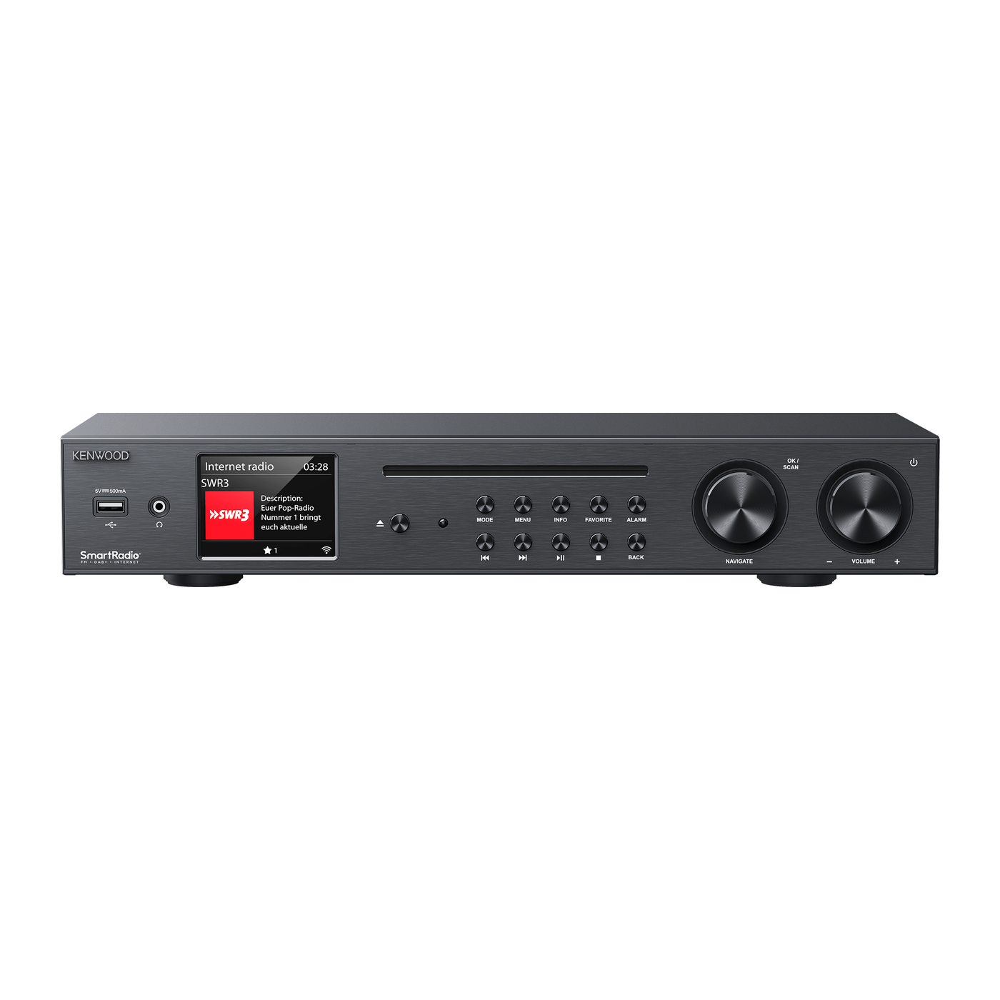 Kenwood KR-W8000SCD-B – all-in-one-verkkovastaanotin, musta