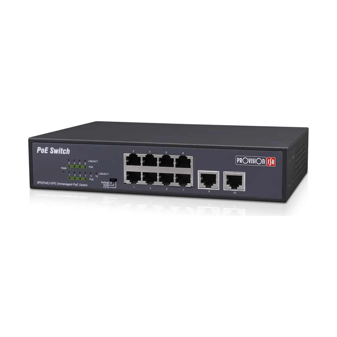 Provision ISR PoES-08120C+2I-V2 – PoE-kytkin (8ch 10/100)