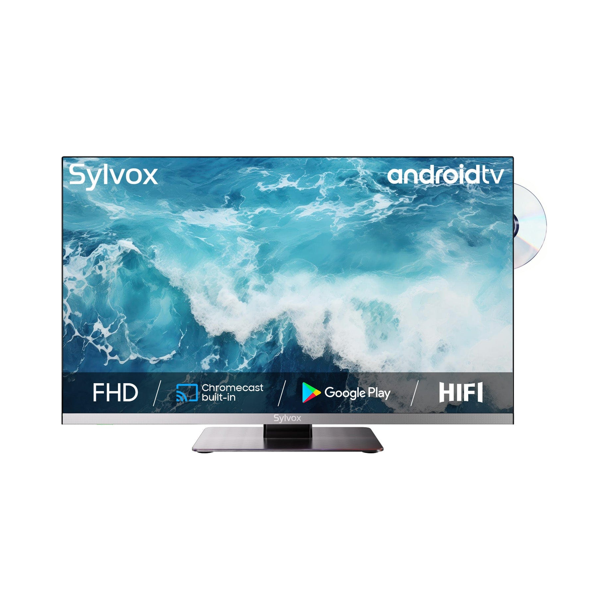 Sylvox Marina 22" 12 V Google TV DVD-soittimella